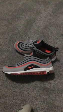 ONLY 100$ TODAY Nike | Red And Grey Airmax 97's Size 8 Glow In The Light