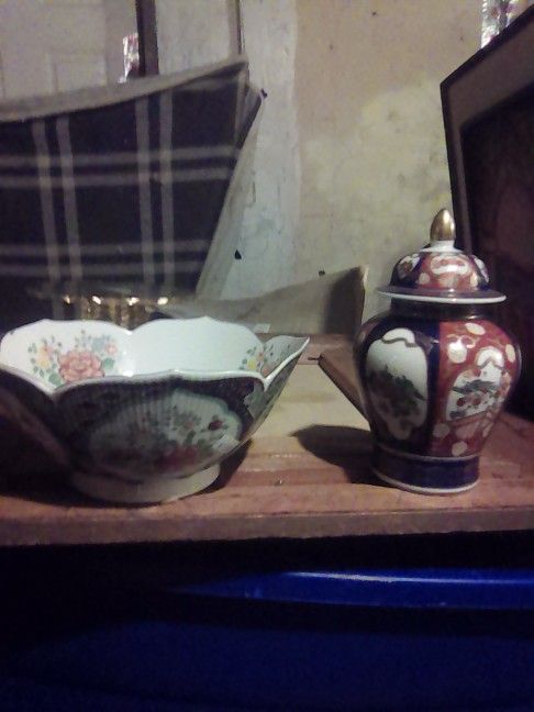 Imari Bowl And Vase