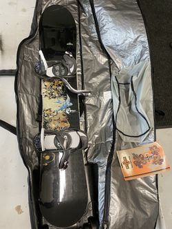 Complete Snowboard With Burton Bag w/ Boot Slot