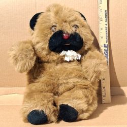 Vintage Cuddle Wit Wurble 1980s Plush Toy Bear WORKS 