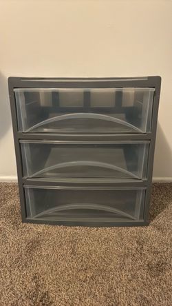 3-Drawer Plastic Storage Unit