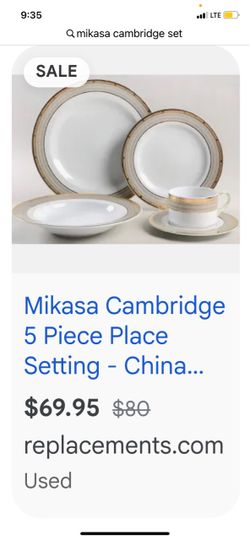 Stunning Mikasa Dinnerware Set