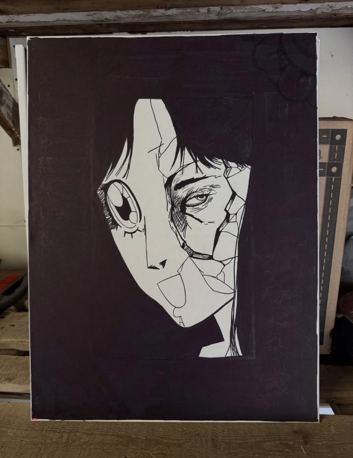 Junji Ito Painting 20x24”