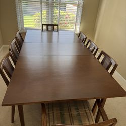 Maple Dining Room Set W 8 Chairs 