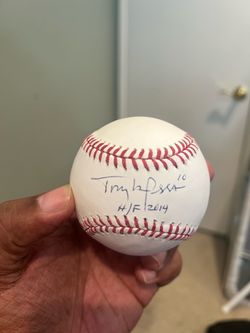 Tony LaRussa autographed baseball