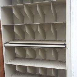 Metal Shelves With Dividers