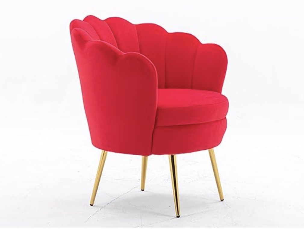 Moving Out Sale-ZOBIDO Modern Accent Velvet Chairs Comfy Upholstered Vanity Chairs for Bedroom Armchair