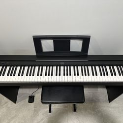 Yamaha P-45LXB Digital Piano With Stand and Black Bench