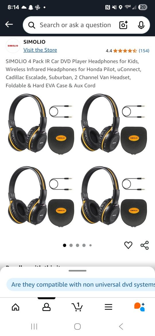 Wireless Headphones For Car DVD Player