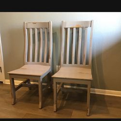 Grey Dinning Room Chairs (2)