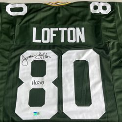 PACKERS AUTOGRAPHED “JAMES LOFTON” JERSEY