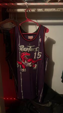 Mitchell & Ness Authentic Vince Carter Toronto Raptors Away Jersey #15