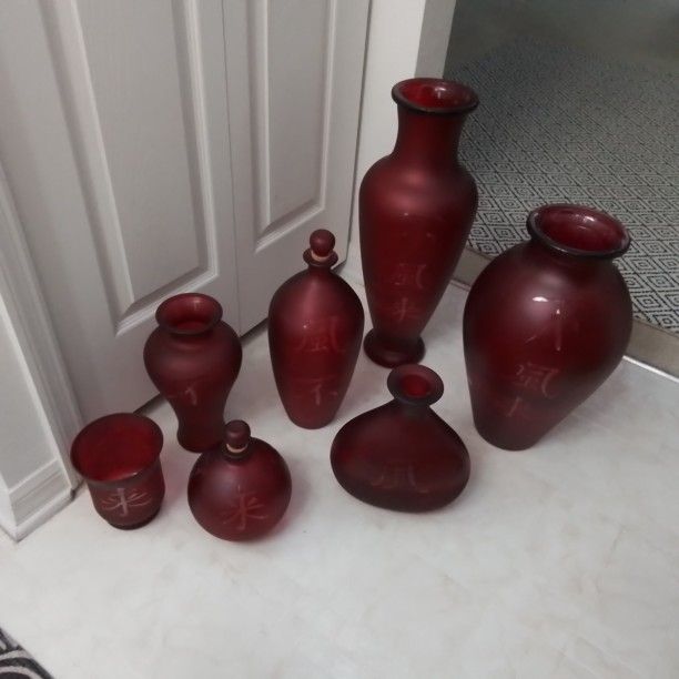 Asian/Oriental Vases and Candle Holder...$15 and under