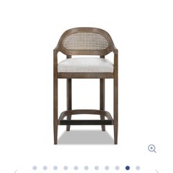 Pier 1 Modern 26" Cane Back Counter Stool (3)