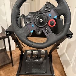 Logitech G29 Driving Force Racing Wheel And Floor Pedals With Metal Frame 