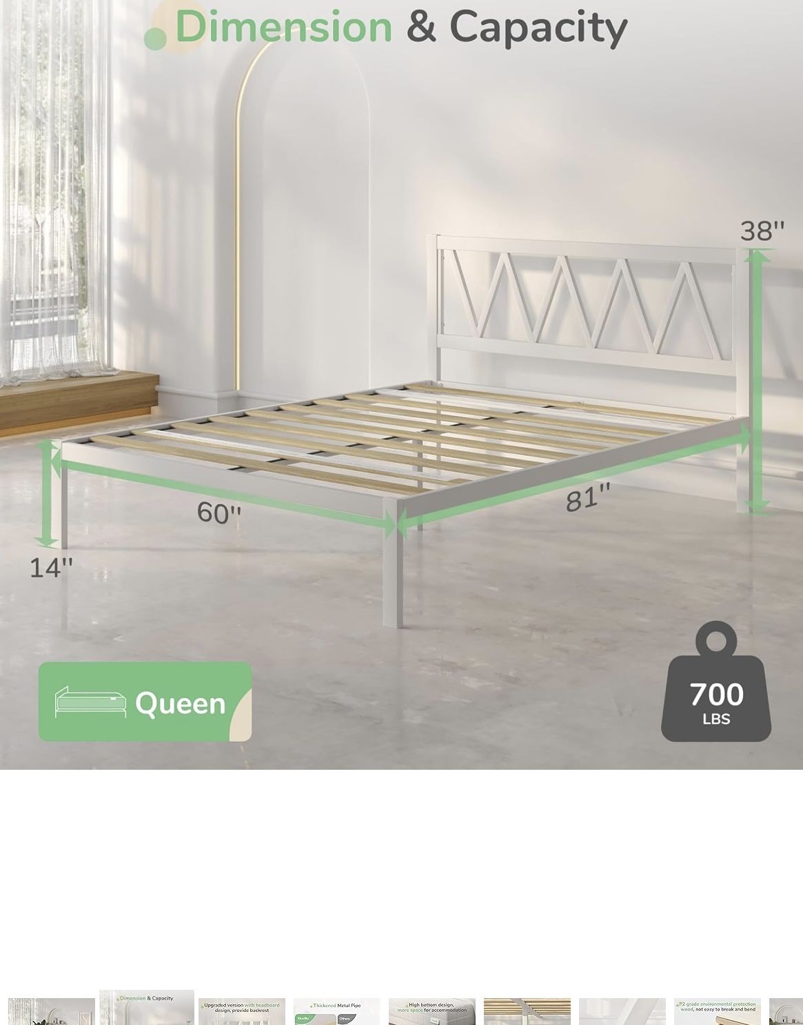 Full Bed Frame And Mattress - Smoke & Pet Free Home