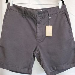 Madewell Cotton Khaki Chino Shorts, NWT