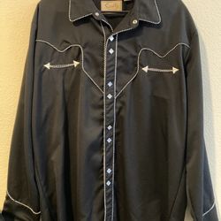 Scully Western Shirt Large Men’s 