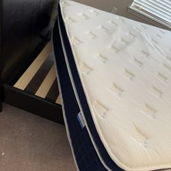 Queen Frame And Mattress 