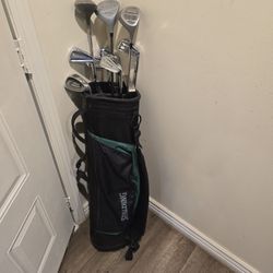 SPALDING GOLF CLUBS WITH GOLF BAG (11 CLUBS SET)