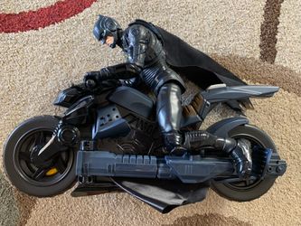 Batman with bat-glider bat-cycle