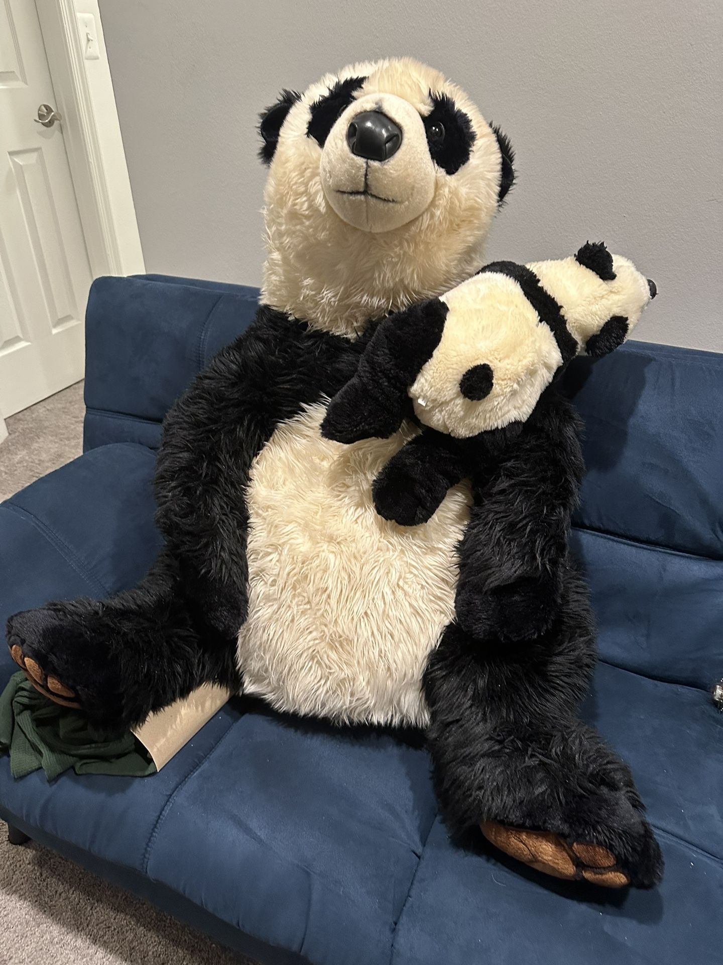 LARGE GIANT 36” COSTCO PANDA BEAR. AND BABY GORGEOUS!!! NO LONGER PRODUCED!