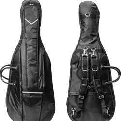 MI&VI CB-5007 Travel Cello Soft Case Gig Bag (4/4 Full Size) Thick 20mm Padding