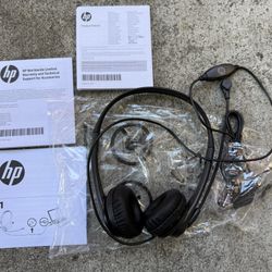 HP Stereo USB Headset with mic (New)