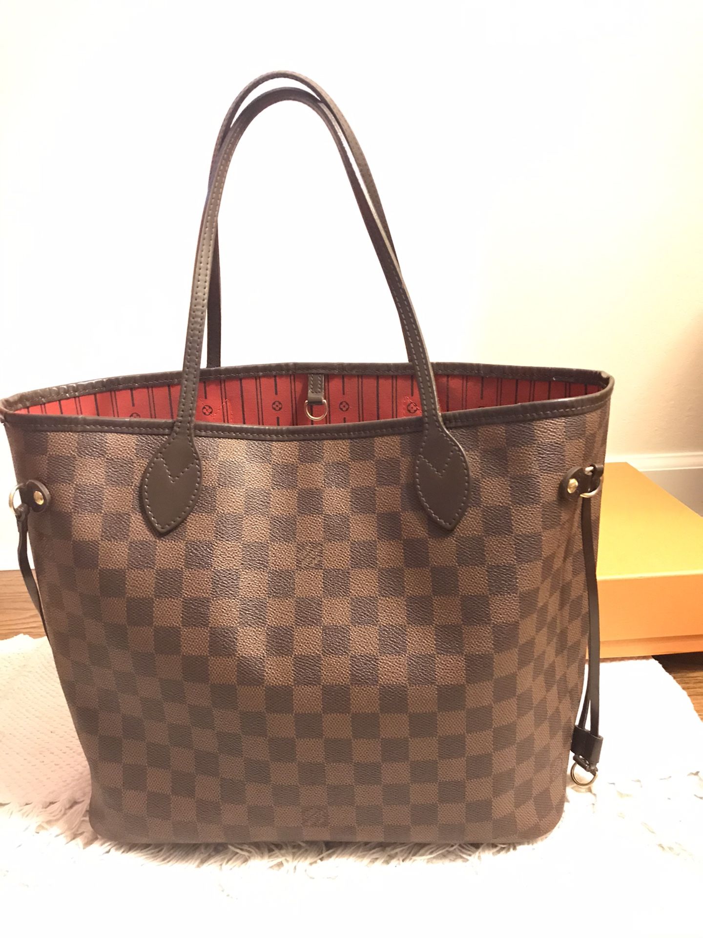 Authentic Louis Vuitton Neverfull MM Damier Ebene