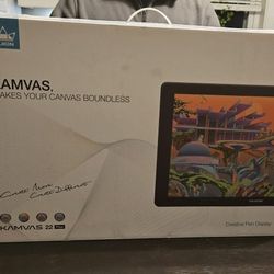 Huion Kamvas 22 Plus Drawing Tablet w/ Pen, Stand, Keydial Mini + Extras – Like New