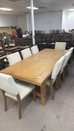 Oak wood dining table