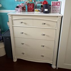 Retro White Dresser