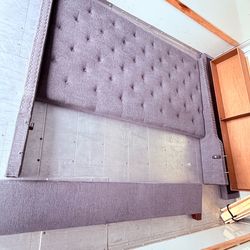 King bed frame with storage