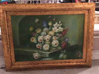 Oil painting with nice golden Frame
