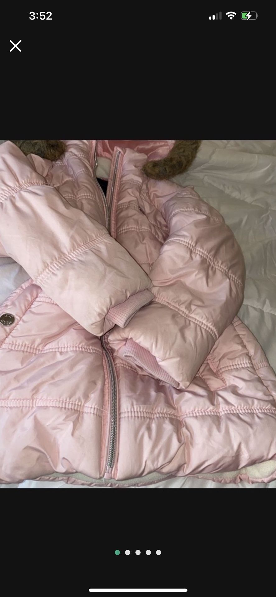 Tommy Hilfiger Jacket For Girls Size 7-8 Pink Color Perfect For Winter