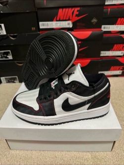 Nike Air Jordan 1 Low SE Utility White Black Red DD9337 106  Womens Size 5.5 Brand New