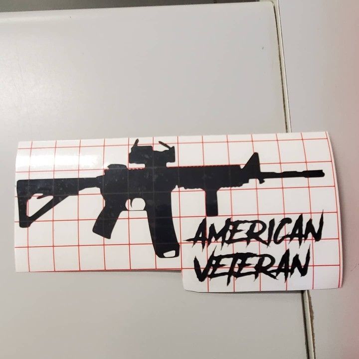American Veteran Decal