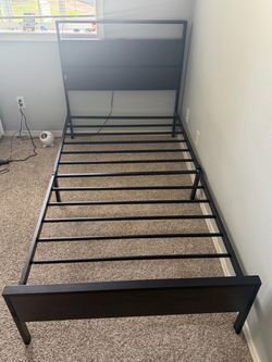 Twin Bed Frame with Mattress