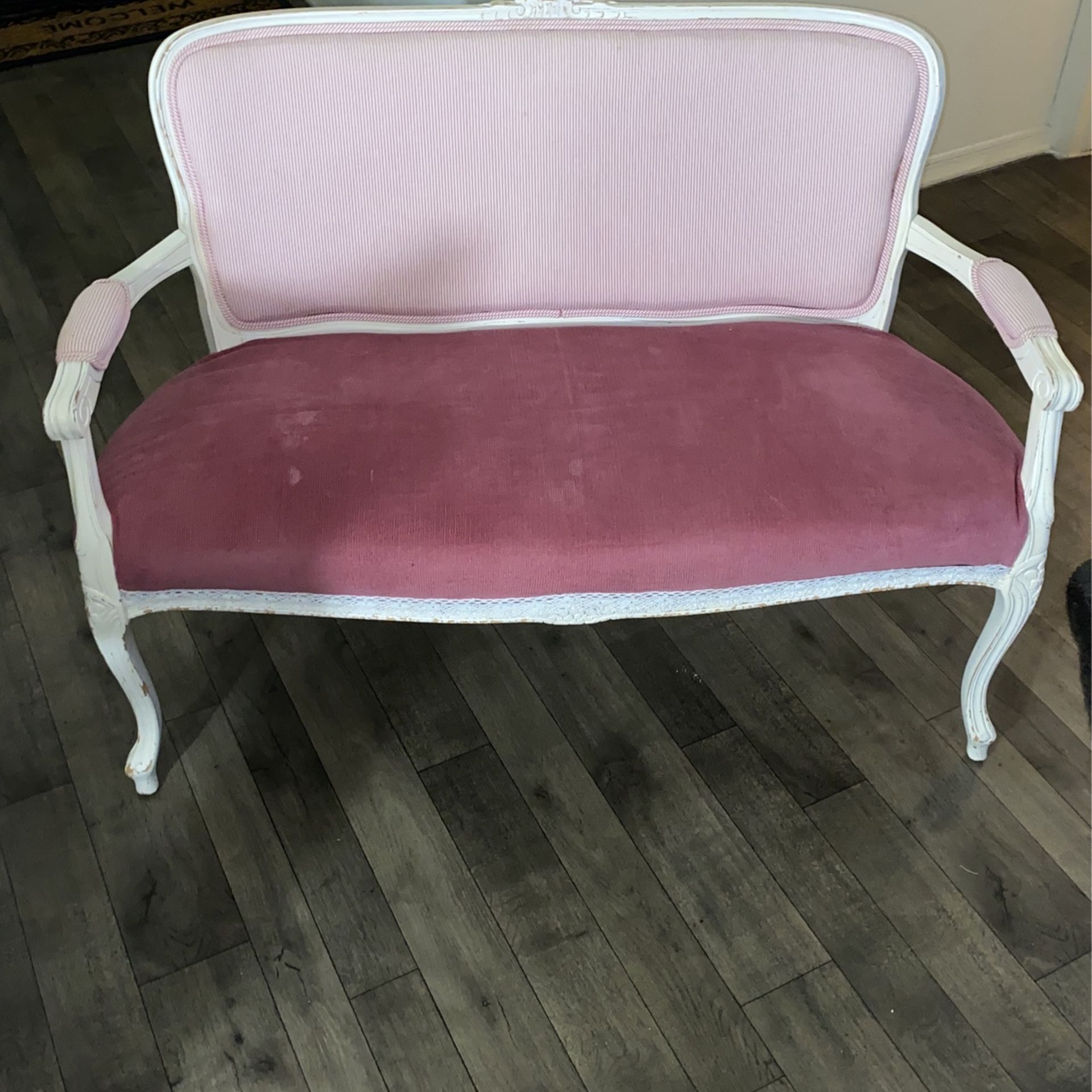 Pink Bench/Loveseat