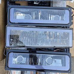 88-93 Chevy C/K / Suburban / Blazer LED Headlights Faros Calaveras Micas Luces Lamps 