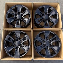 17" Chevrolet Silverado 1500 Gloss Black Wheel EXCHANGE Chevy OEM Rim EXCHANGE 5908