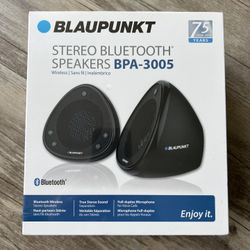 Blaupunkt Stereo Bluetooth Speakers Wireless Portable On The Go 