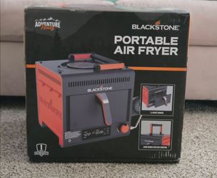 Blackstone Adventure Ready Portable Propane Air Fryer, 4 Quart, Gray & Orange, 18W, 3ft Cord