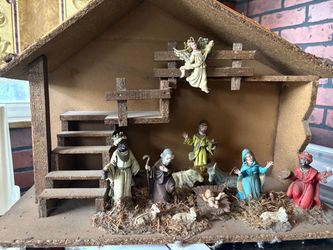 Vintage nativity set