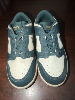 Kids Nike Dunk Low Basketball Green and Cream