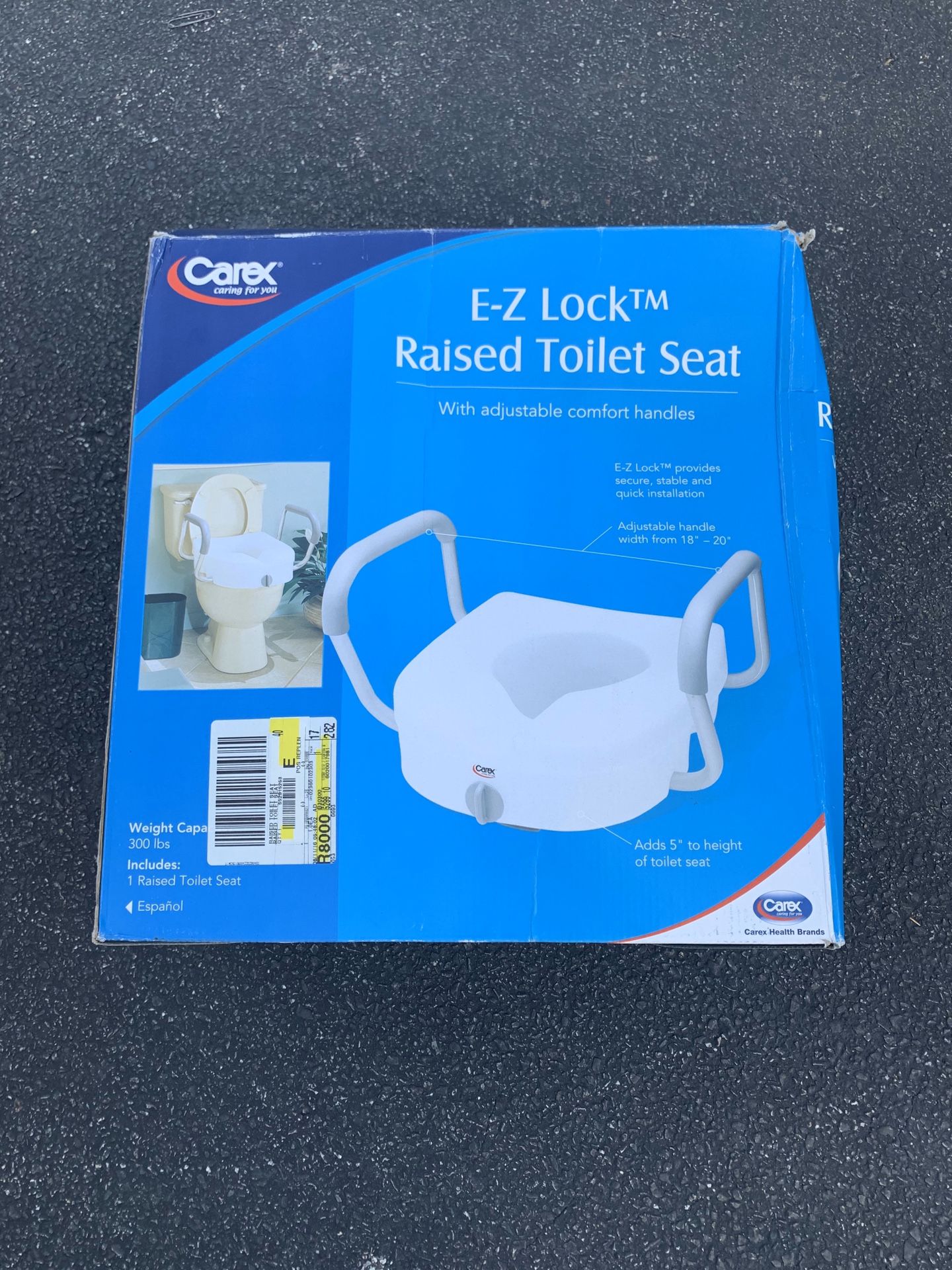 E-Z Lock Raised Toilet Seat