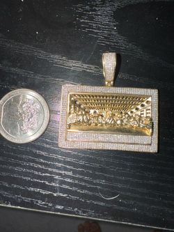 10k Gold Last Supper Pendent