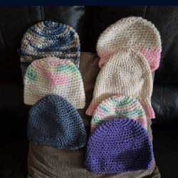 Handmade Crochet Hats Differents Colors For Kids Size 2/7 Years 