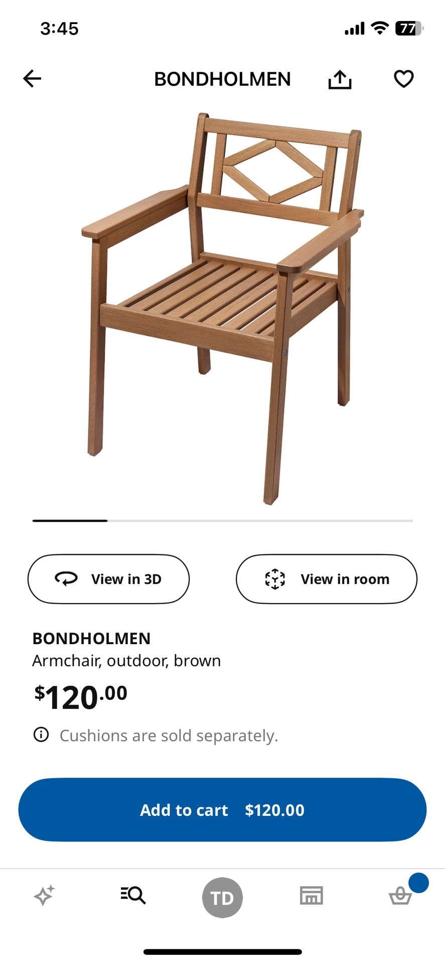 IKEA Bondholmen Armchair