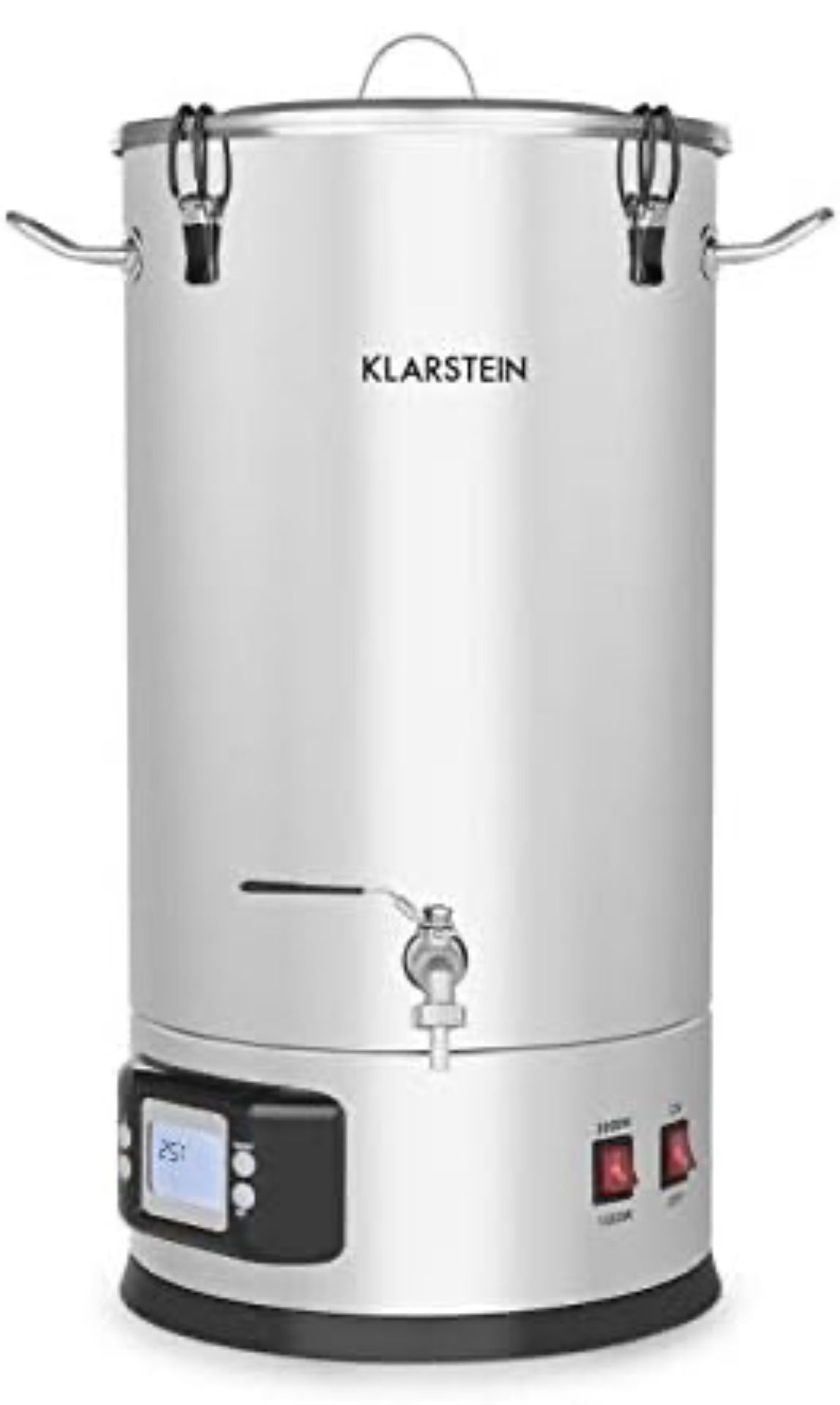Klarstein Maischfest Beer Brewing Set, Mash Tun, LCD Display Stainless Steel 25L